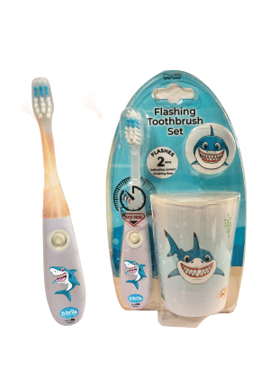 Children's Toothbrush with Flashing Timer - Pack of 3 for Boys